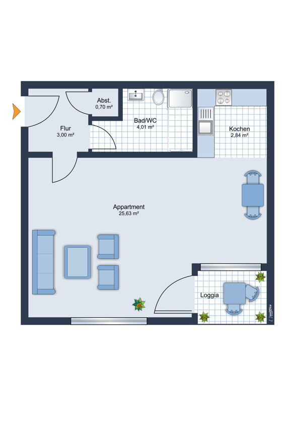 Renoviertes Apartment für Auszubildende oder Studenten in Krefeld-Uerdingen - Photo 5